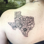 Tattoos - Texas Floral. Instagram @michaelbalesart - 123566